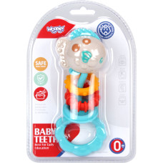 Woopie Сенсорная игрушка BABY 2 в 1, погремушка-прорезыватель
