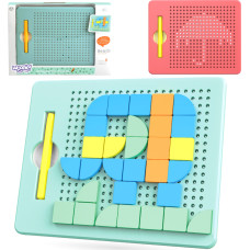 Woopie Magnetic Puzzle 2in1 Magnetic Drawing Creative Board 112 pcs.