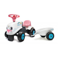 Falk Rainbow White Traktors ar piekabi no 1 gada