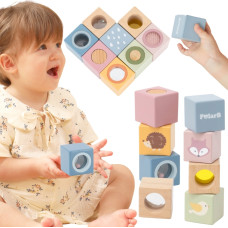 Viga Toys VIGA Drewniane Klocki Sensoryczne PolarB