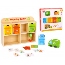 Tooky Toy Образовательный сортировщик Центра переработки древесины