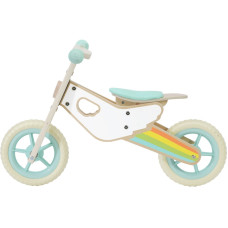 Classic World Wooden Balance Bike for Children, Quiet Rainbow Wheels