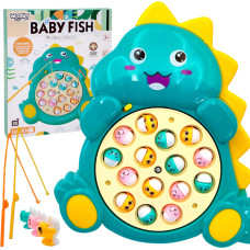Woopie Green Dinosaur Arcade Game Fishing Set