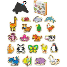 Viga Toys VIGA Wooden Magnets Animals komplekts no 20 elementiem