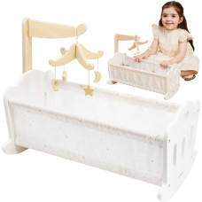 Viga Toys VIGA PolarB Wooden Cradle for Dolls Bed