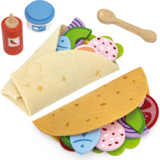 Viga Toys VIGA Meksikāņu tako un burrito komplekts