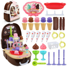 Woopie Little Chef's Set Ice Cream Parlor Shop in a Backpack 36 pcs.