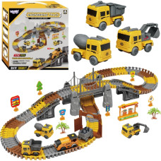 Woopie Tor Samochodowy XXL Kolejka Elektryczna Plac Budowy 174 el.