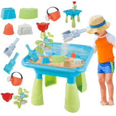 Woopie Water Table 2in1 Sandbox 14 accessories.