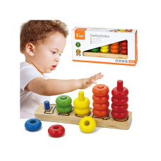 Viga Toys Обучение счету и цветам. Образовательная пирамида Viga.