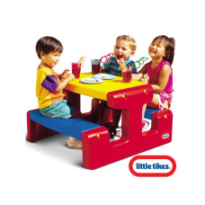 Little Tikes Red Yellow Blue Picnic Table