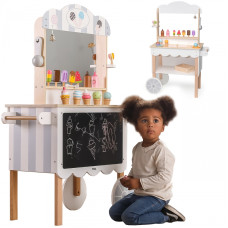 Viga Toys VIGA Mobilais veikals Saldējuma salons 3in1 Konditorejas izstrādājumi