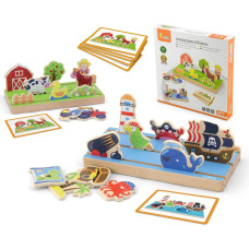 Viga Toys Wooden Educational Puzzle Learning Distances 2in1 Viga