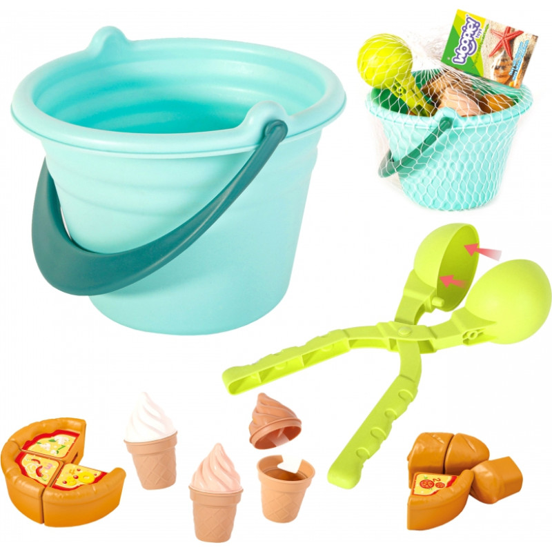 Woopie Smilšu komplekts FUN ICE CREAM Ice Cream 2in1 Fabryka Śnieżek 15 gab.