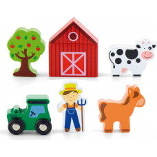Viga Toys Viga Farma 6 Wooden Figures