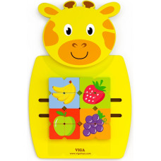 Viga Toys Wooden Giraffe Sensory Manipulative Board
