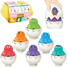 Woopie Układanka Sorter Montessori Dopasuj Kształty Zabawne Kurczaczki Jajka 6szt