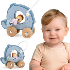 Viga Toys VIGA Bead Maze on Wheels - Elephant 12M+