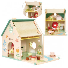 Classic World Rural Wooden Dollhouse 10 pcs.