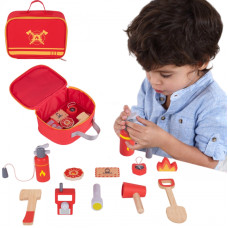 Tooky Toy Little Firefighter Set for Children 11 pcs.