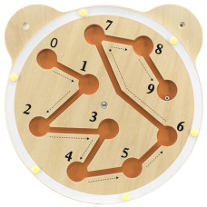 Viga Toys VIGA Koka labirinta dēļa FSC Montessori sertifikāts