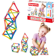 Woopie Magnetic Construction Blocks Creative Puzzle 70 pcs.