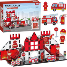 Woopie Klocki Magnetyczne 3D Zestaw Straż Pożarna 48el.