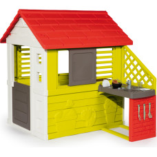 Smoby Large Nature garden house with kitchen, 17 pieces.