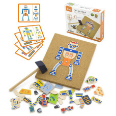 Viga Toys Роботы для забивания деревянных гвоздей 45 штук