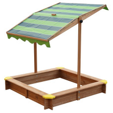 AXI Lily Sandpit wooden sandbox with adjustable roof