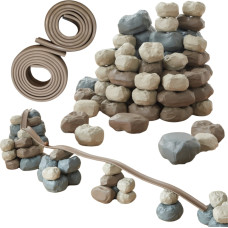 Masterkidz Elastīga bumbu trase + gumijas akmeņi 98 gab.