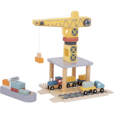 Tooky Toy Wooden Harbor Crane Set
