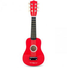 Viga Toys Viga Wooden guitar for children, red, 21 inches, 6 strings