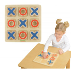 Masterkidz Tic Tac Toe koka spēle bērniem loģiskā mīkla