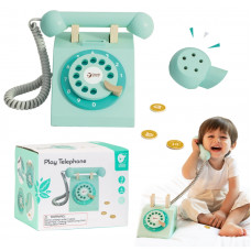 Classic World Classic Wooden Telephone for Children, 4 pcs.