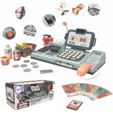 Woopie Shop Cash Register For Children Scanner Scale Microphone + 25 Accessories