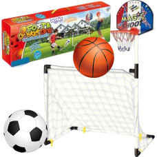 Woopie Set 2in1 Basketbols Futbola vārti + bumbas