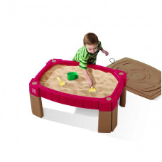 Step2 Large Sandbox Table with Cover Car Track