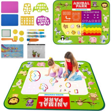 Woopie Mata Wodna do Malowania 2w1 XXL Dwustronna Zwierzęta