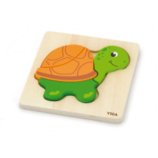 Viga Toys VIGA Bruņurupuča mazuļa pirmā koka puzle