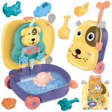 Woopie Smilšu komplekts 3in1 čemodāns suns + ūdens rotaļlieta