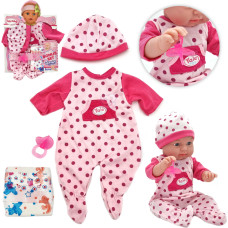Woopie Mega Doll Drēbju Komplekts Bodysuit Romper Hat Knupis Autiņš 43-46 cm
