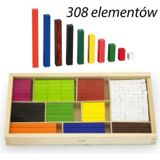 Viga Toys VIGA Wooden Sticks Cuisenaire izglītojošie matemātiskie bloki