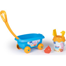Smoby Peppa cūku ratiņi ar spaini un smilšu piederumiem