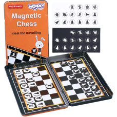 Woopie Chess Checkers Magnetic 2in1 Travel Pocket Game