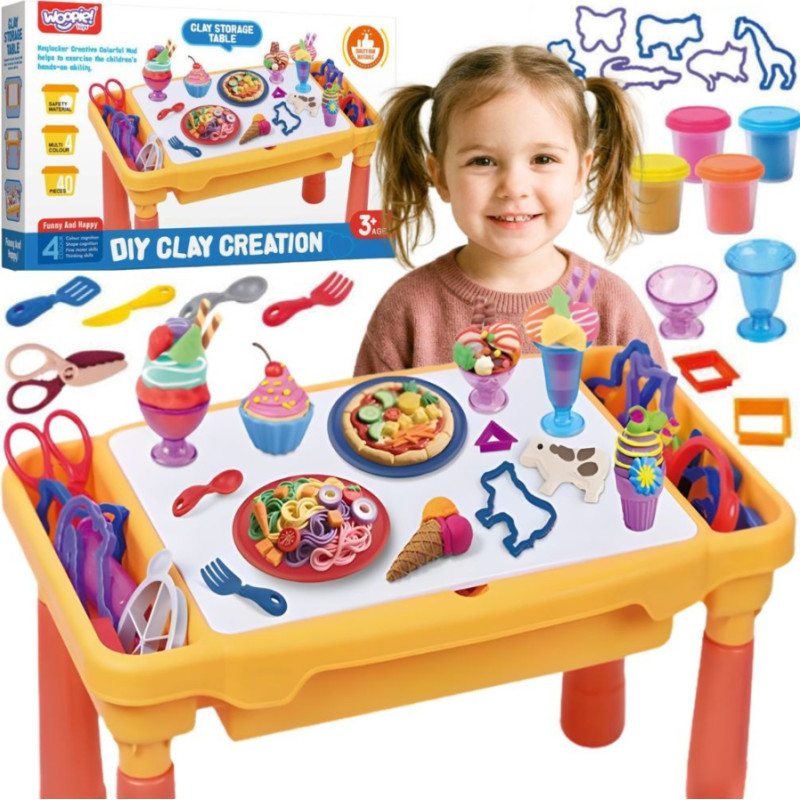 Woopie Dough Table Set with Storage 40 pcs.