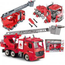 Woopie Construction Set Bricks Fire Truck + Screwdriver