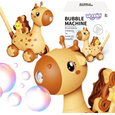Woopie Žirafes stūmējs 2in1 ziepju burbuļu mašīna bērniem