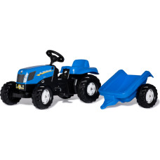 Rolly Toys rollyKid New Holland pedāļu traktors ar piekabi