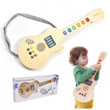 Classic World Wooden Electric Guitar with Light for Children